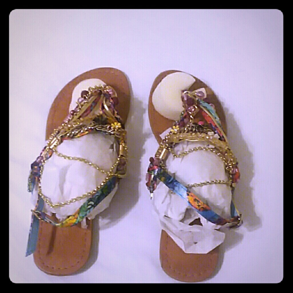 Sandals (turquoise)